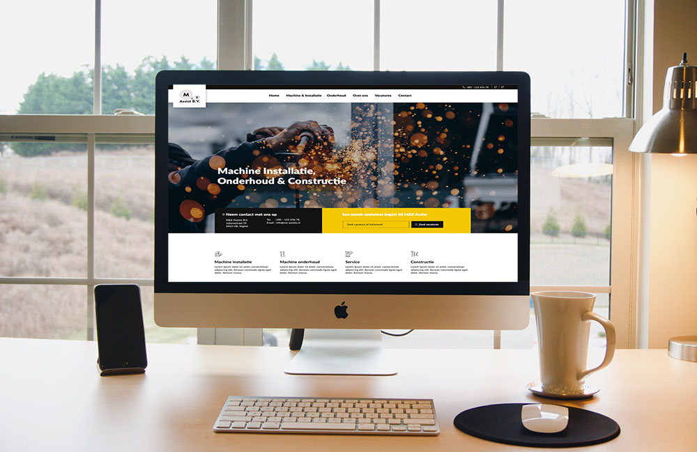 De nieuwe website van M&E Assist BV is live